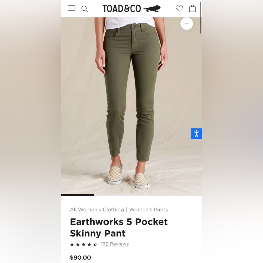 Earthworks 5 Pocket Skinny Pant